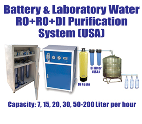 Battery Water Plant, Battery Water Purification, Battery Water Making Machine, Battery Water Treatment plant, Battery Water Deionization Plant, DI Battery Water Treatment Plant Manufacturer Supplier & Exporter